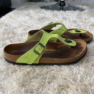 Lime Green Gizeh Birkenstock